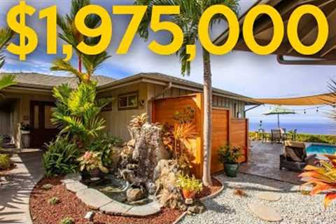RESORT STYLE Home with a pool and ocean views in Kona! $1,975,000