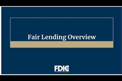 Fair Lending Overview:  Credit Discrimination Risks and the FDIC Fair Lending Review Process