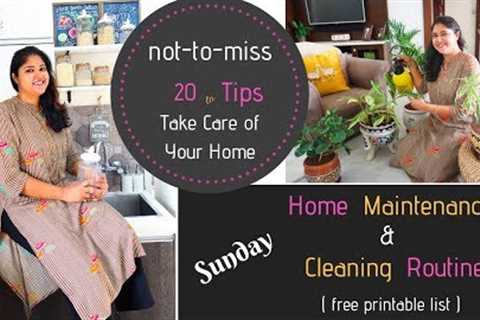 Sunday Home Maintenance / Cleaning Routines | Home Cleaning Tips