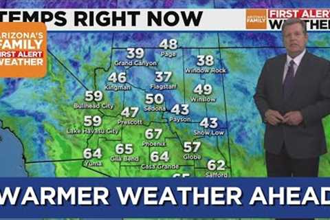 Warmer weather coming to Arizona this week