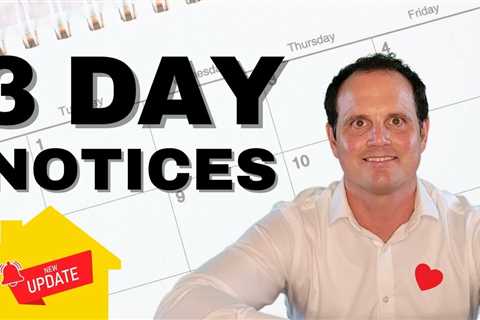 3 Day Notices – Guide for California landlords and tenants to the three 3 Day Notices!