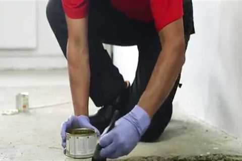 How do you repair a concrete floor?