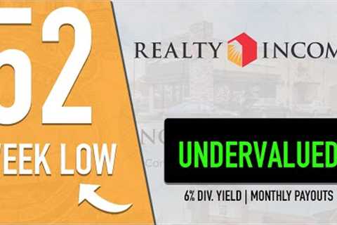 Realty Income Stock At 52 WEEK LOW - O Stock Analysis | REITs to buy now