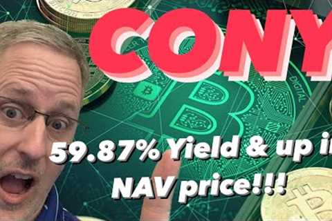 CONY ETF has paid out over $1 per share  the last 2 months!! My thoughts &  gameplan! YIELDMAX..