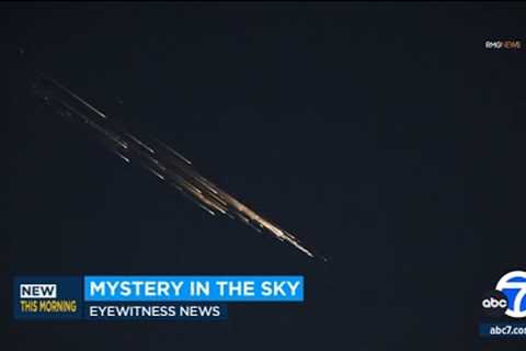 Did you see it? Strange lights streak across SoCal skies