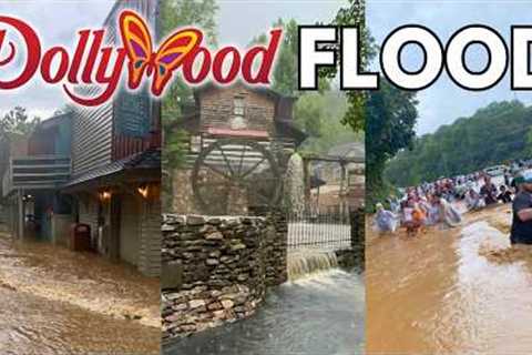 DOLLYWOOD CLOSES Due To Massive FLASH FLOOD in Pigeon Forge, Tennessee!