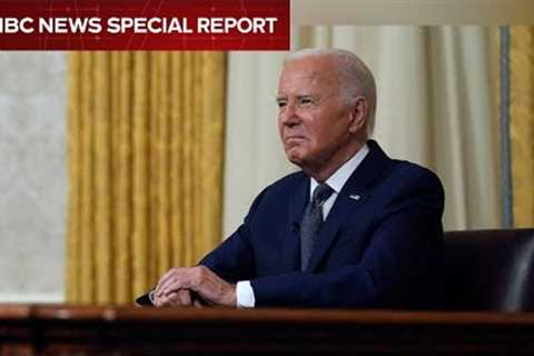 WATCH: Biden delivers address on his decision to exit the 2024 race | NBC News