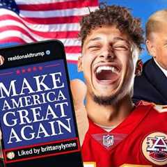 NFL Superstar Patrick Mahomes'' Supermodel Wife ENDORSES Trump! Taylor Swift’s Bestie Goes FULL-MAGA