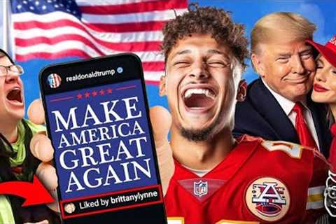 NFL Superstar Patrick Mahomes'' Supermodel Wife ENDORSES Trump! Taylor Swift’s Bestie Goes FULL-MAGA