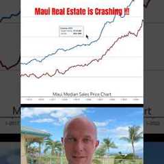 Maui Real Estate Prices are CRASHING 📈. #maui #realestate #hawaii