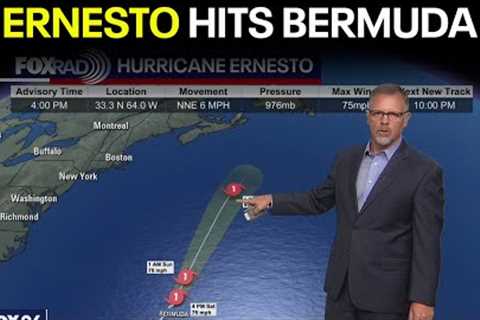 Hurricane Ernesto makes landfall in Bermuda | Tropical Weather Forecast