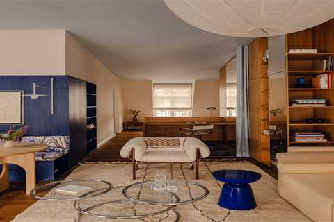 Seating, Shelving, and Spatial Definition—a Blue Box Does It All at This Refreshed Berlin Flat