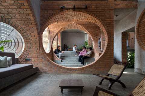 Brick Portals Channel Light and Air in This Multigenerational Home in India