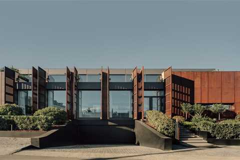 Massive Steel Panels Conceal (and Reveal) a Deceptively Airy Home in Tbilisi